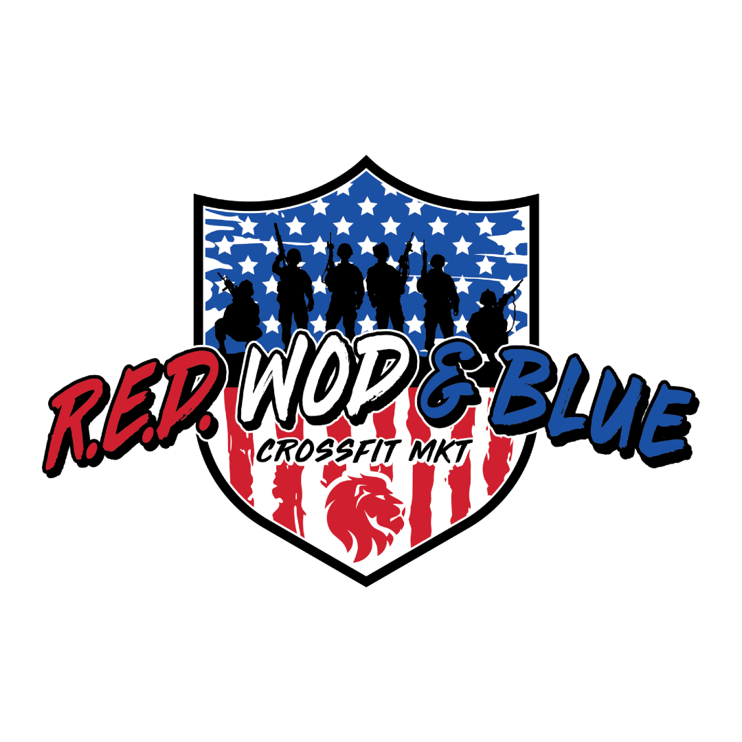 R.E.D. WOD & BLUE '26 logo