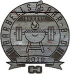 Barbells and BBQ logo