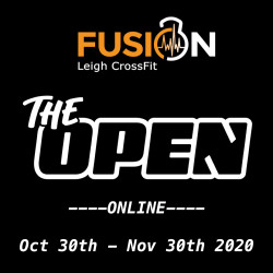 Fusion Leigh CrossFit 'THE OPEN 2020' logo