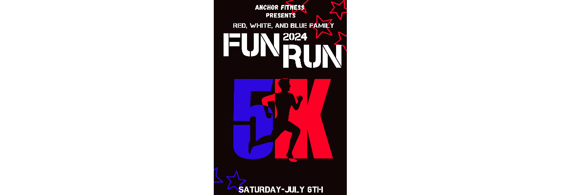 Red, White, and Blue Family Fun Run logo