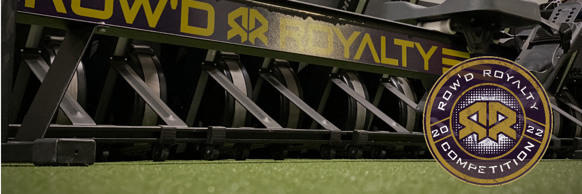ROW'D ROYALTY ONLINE INDOOR ROWING COMPETITION 2022 logo