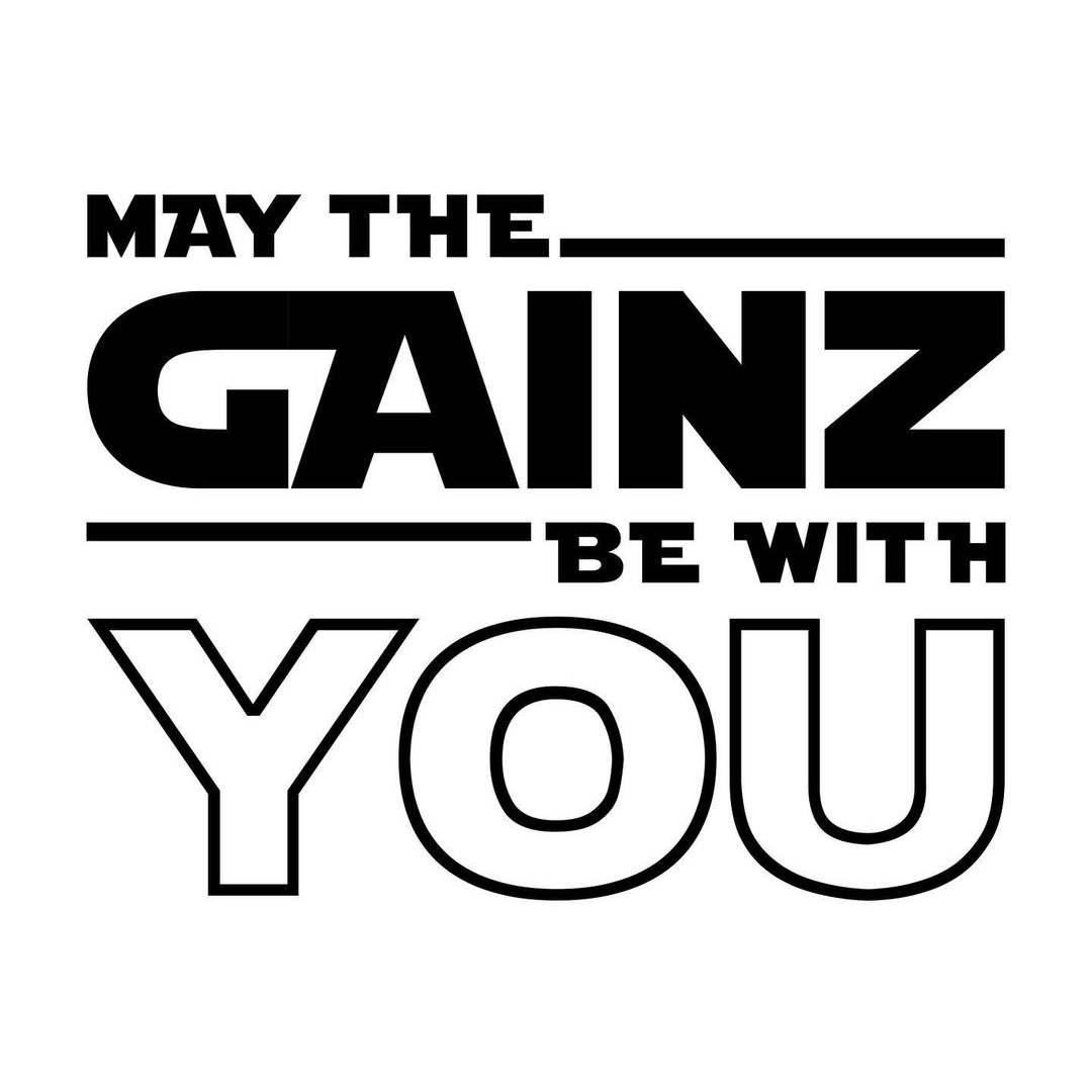 May the Gainz Be With You 2023 logo