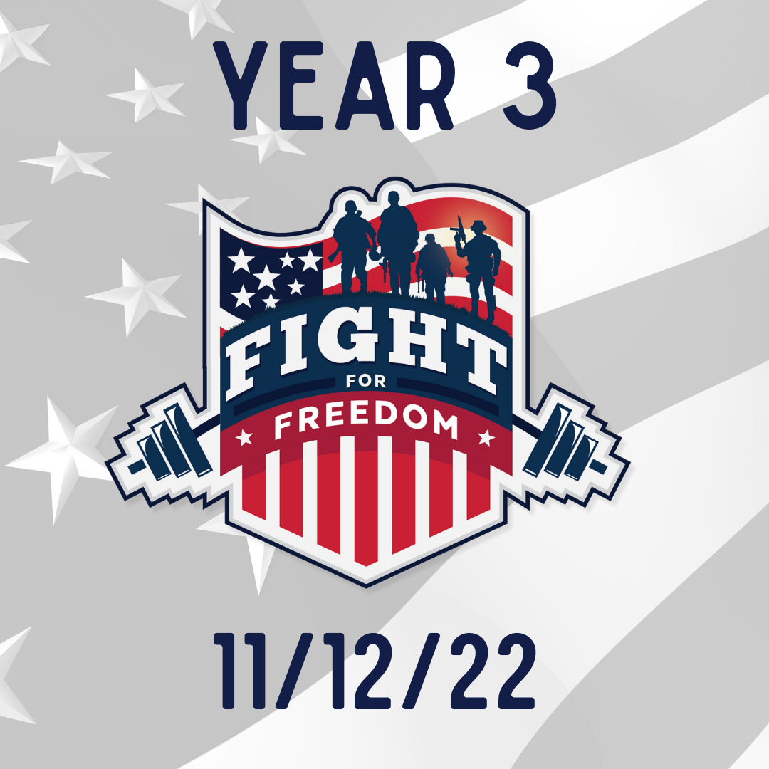 Fight for Freedom 22 - to support The Weekly Fight logo