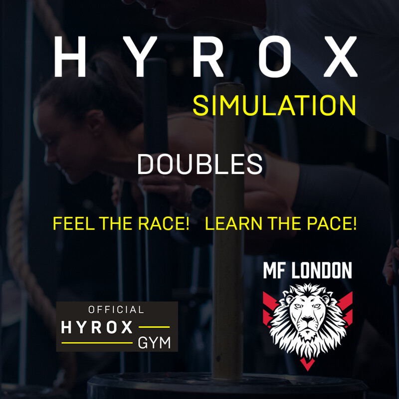 MF LONDON / HYROX SIM logo