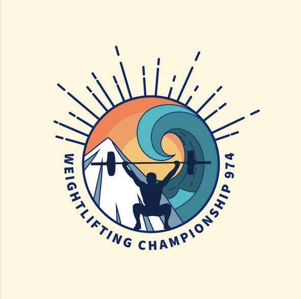Weightlifting championship 974 Qualification logo