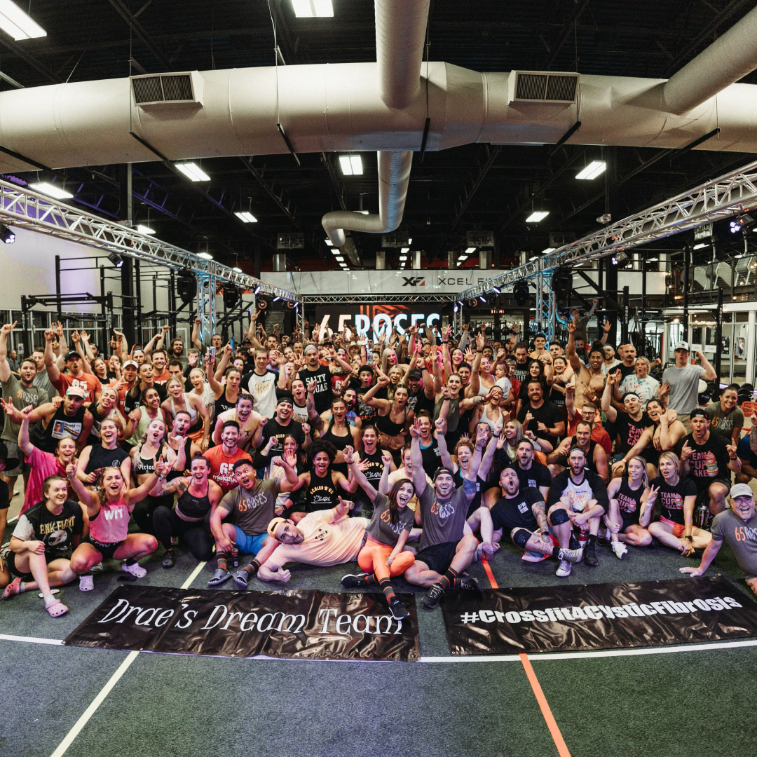 65 ROSES, Crossfit 4 Cystic Fibrosis 2024 logo