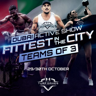 DUBAI ACTIVE SHOW - FITTEST IN THE CITY - TEAMS OF 3 logo