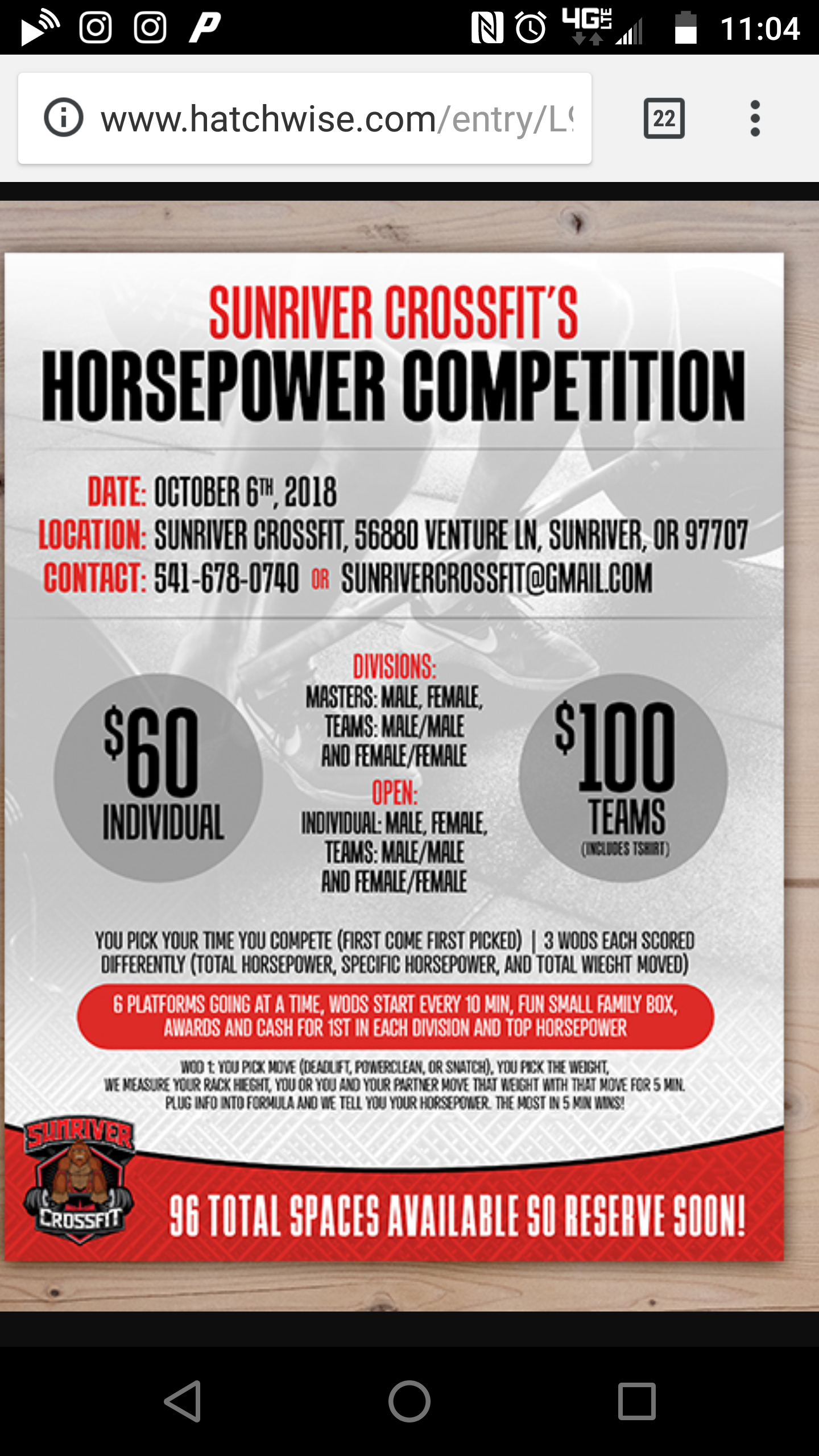 HorsePower Challenge at Sunriver CrossFit logo