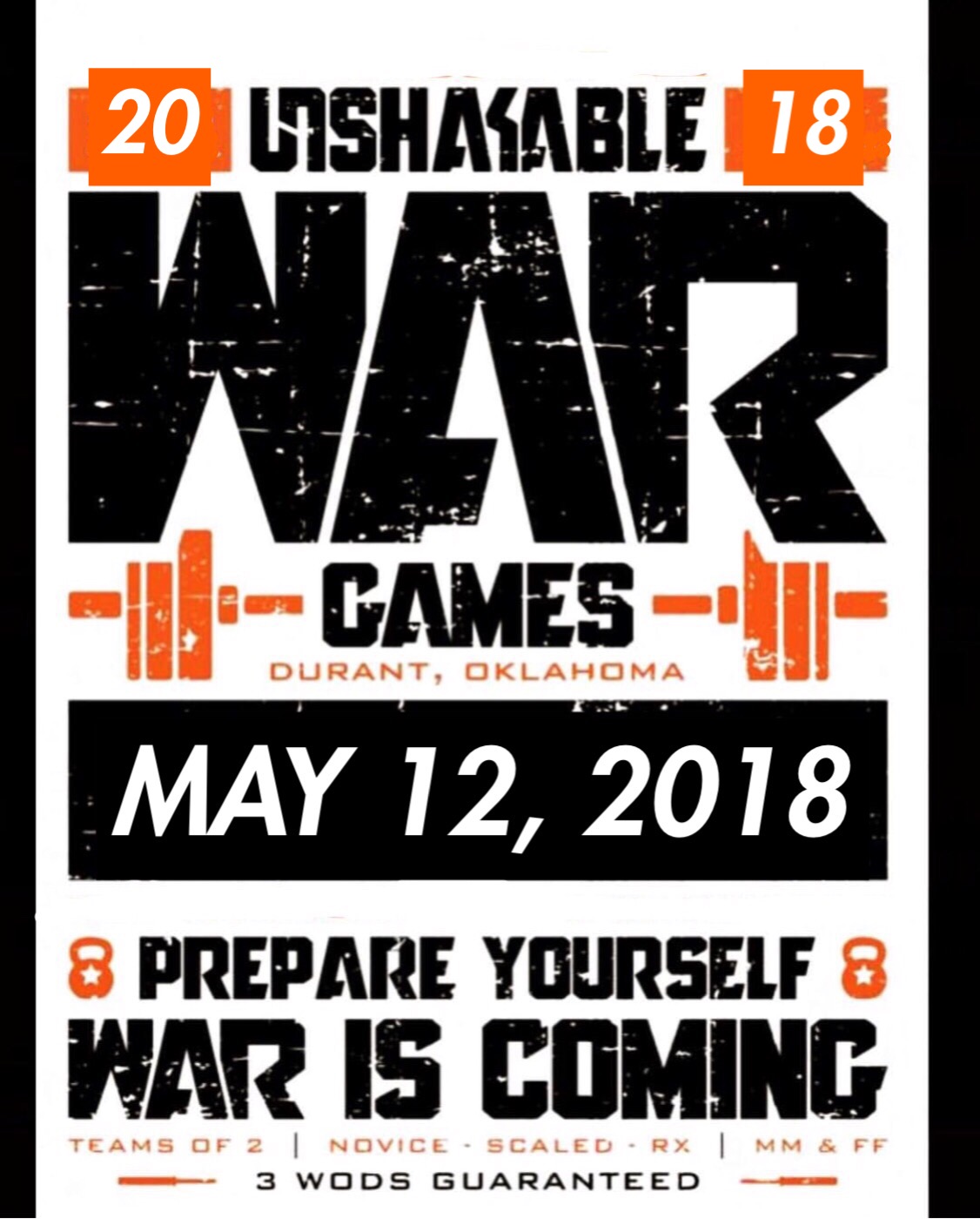 Unshakable War Games 2018 logo