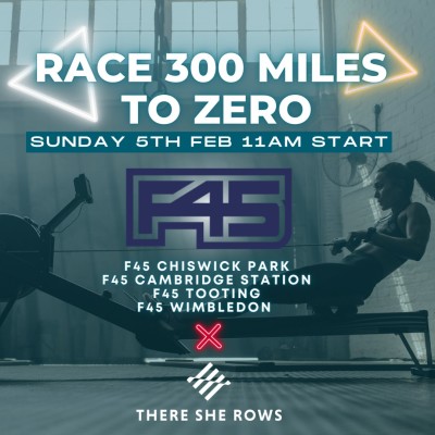 There She Rows 300 miles to Zero logo