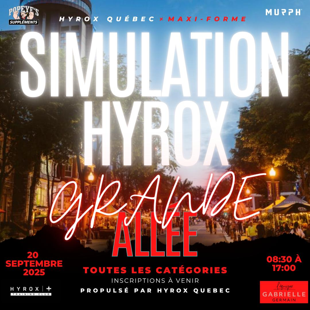 Simulation Hyrox Quebec - Grande Allée - 2026 logo