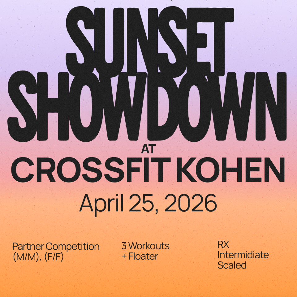 Sunset Showdown at CrossFit Kohen logo