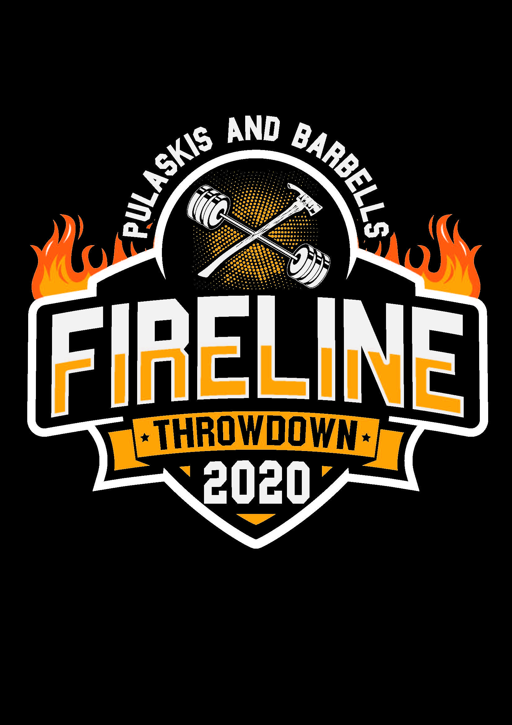 Pulaskis And Barbells 2020 Fireline Throwdown logo