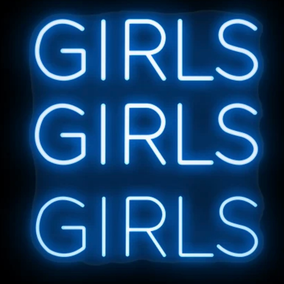 GIRLS GIRLS GIRLS  logo