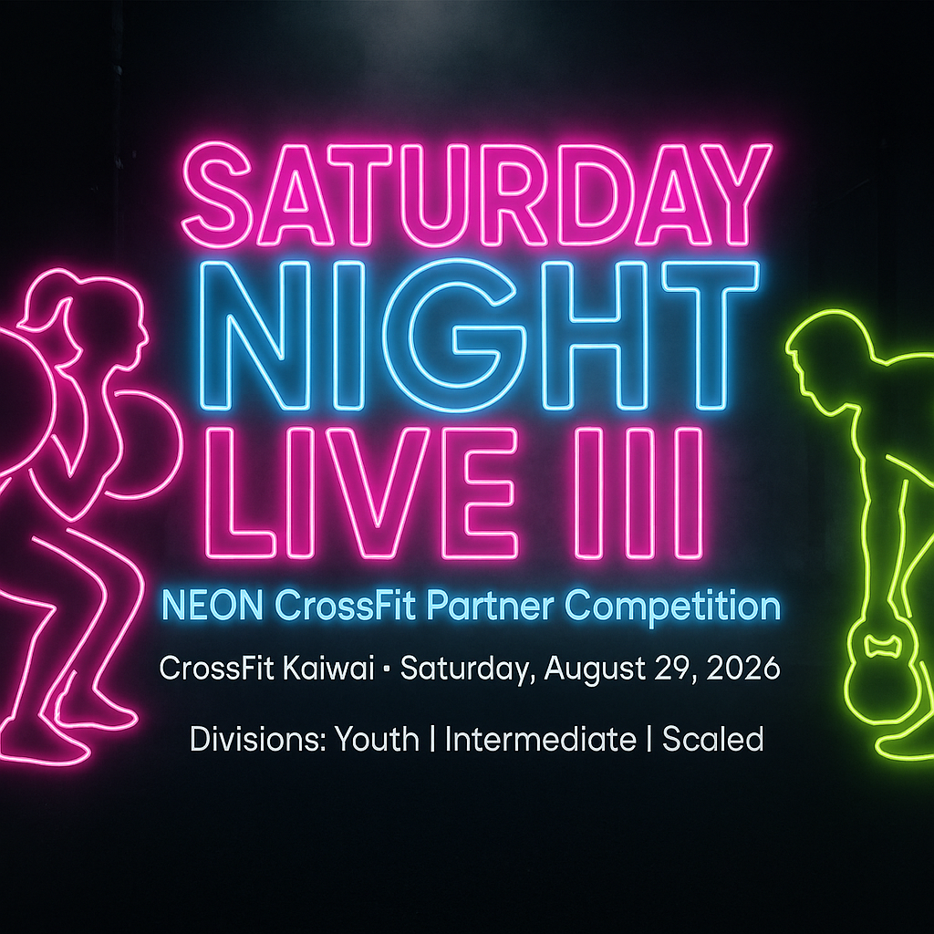 CrossFit Kaiwai | Saturday Night Live III | NEON Partner Competition logo
