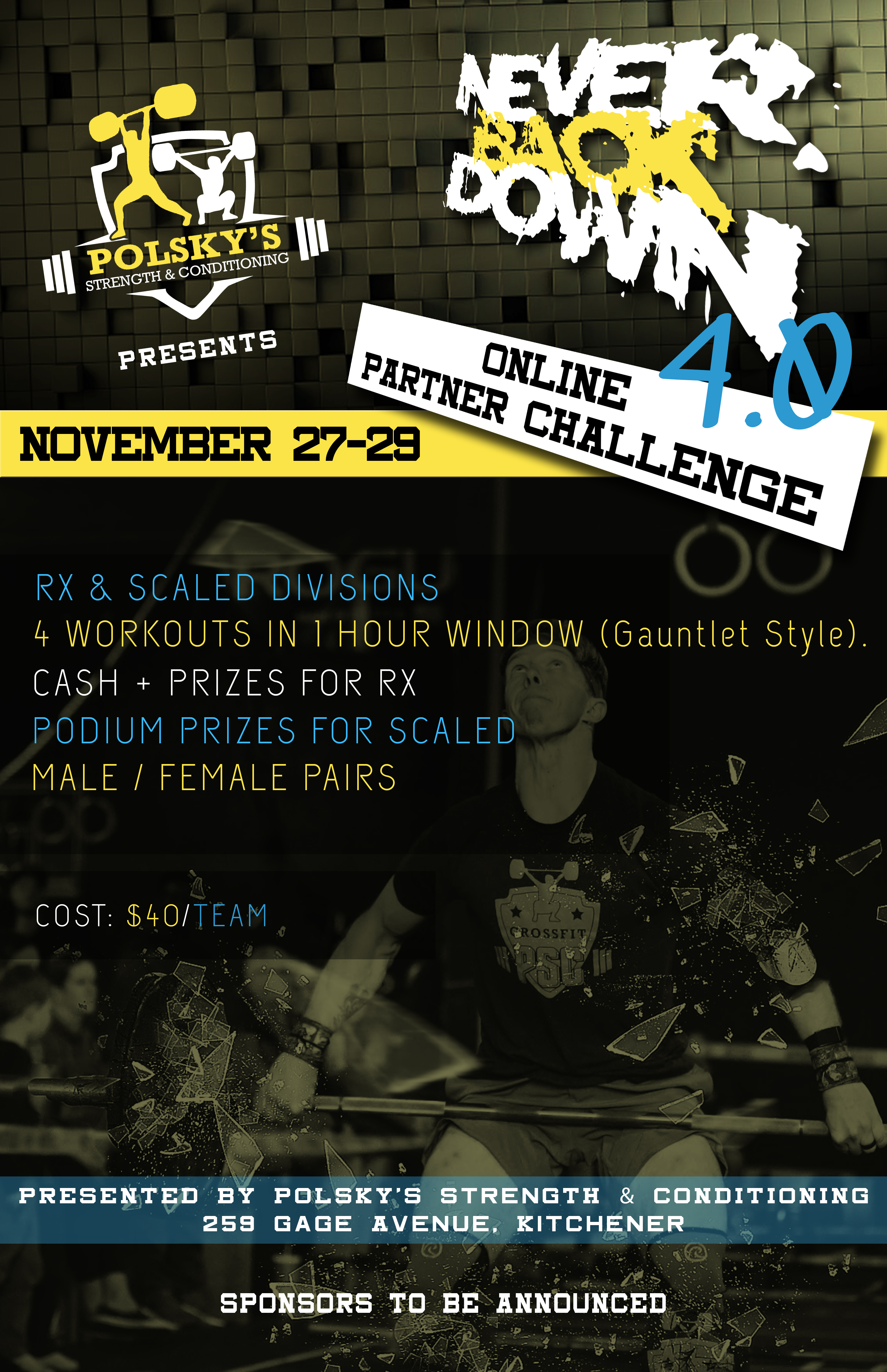 Never Back Down Partner Challenge 4.0 logo