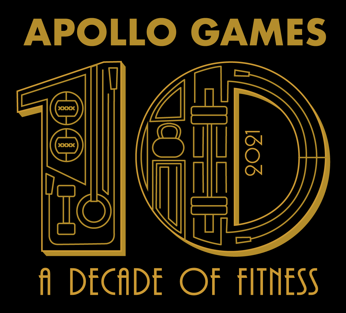 2021 Apollo Games - A Decade of Fitness logo