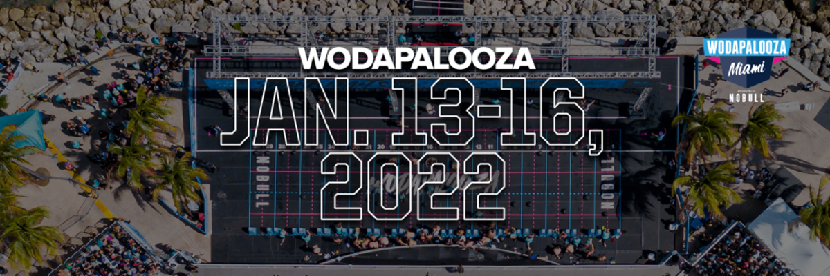 2022 Wodapalooza Miami, presented by NOBULL logo