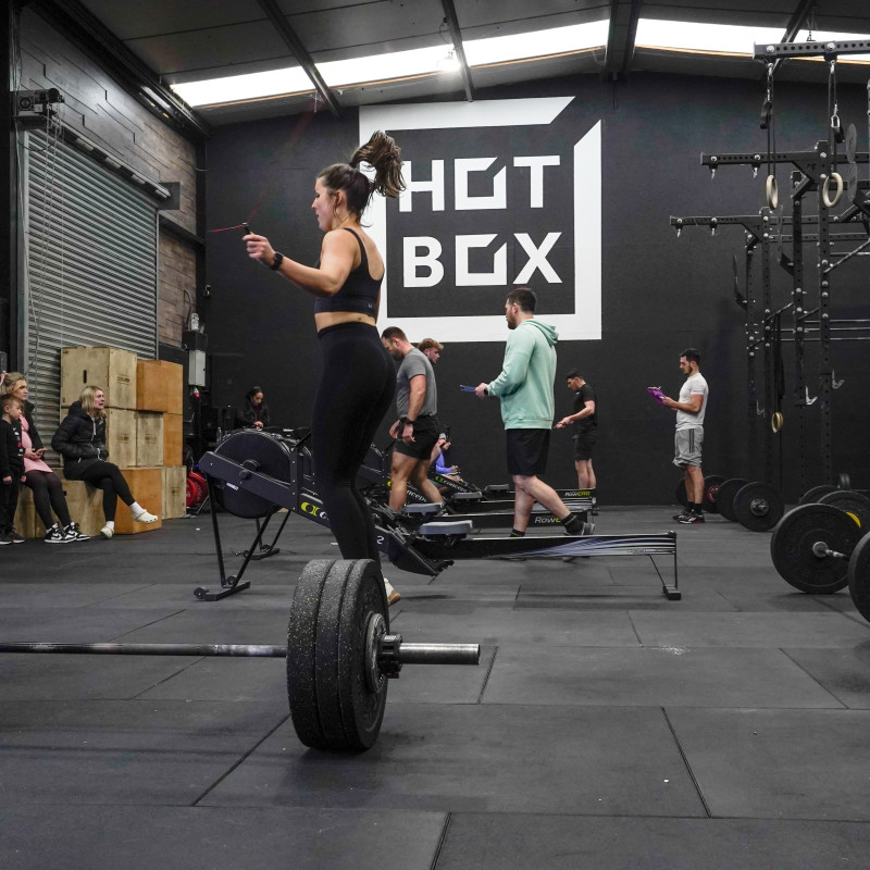 HOTBOX CrossFit same sex pairs logo