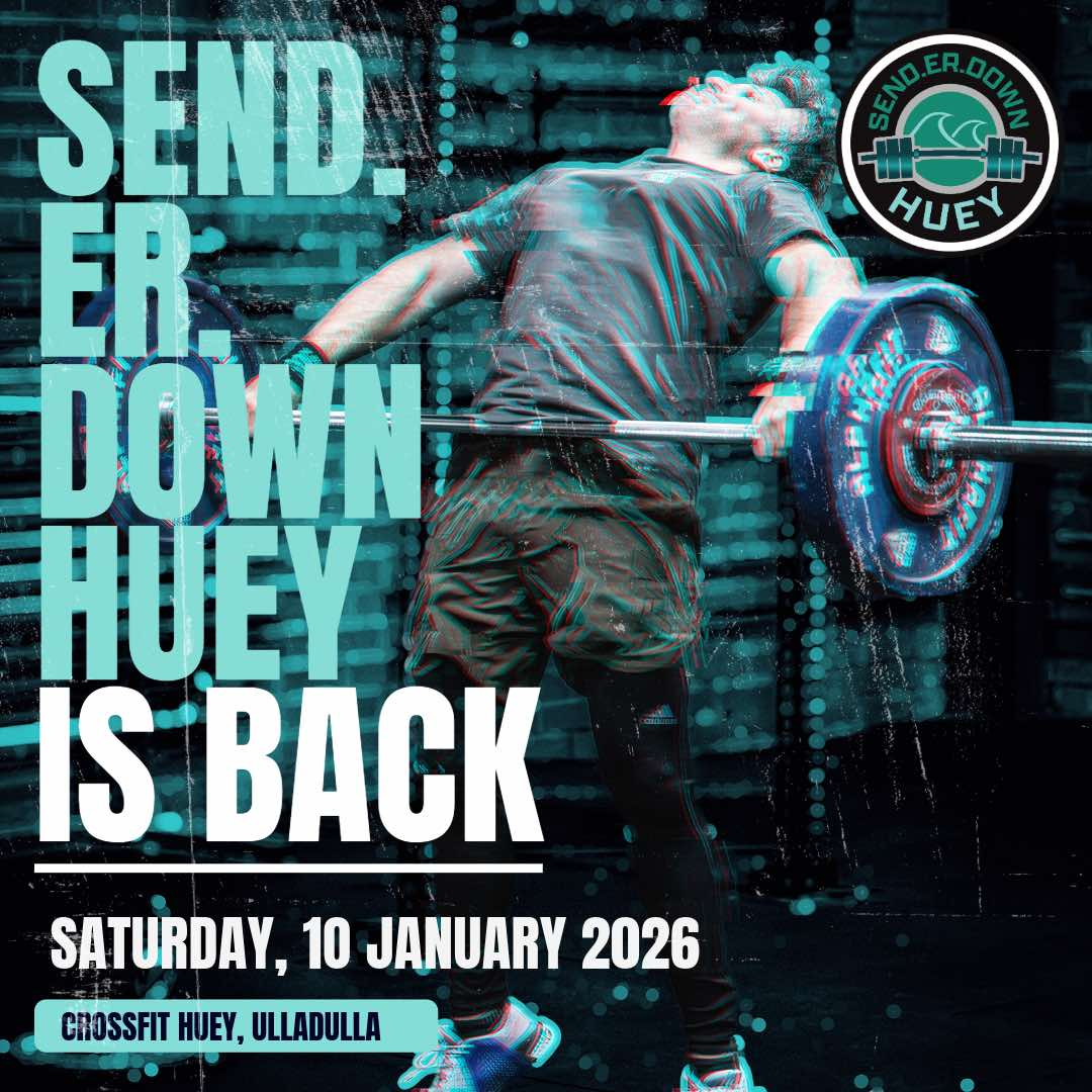 Send'er Down Huey 2026 logo