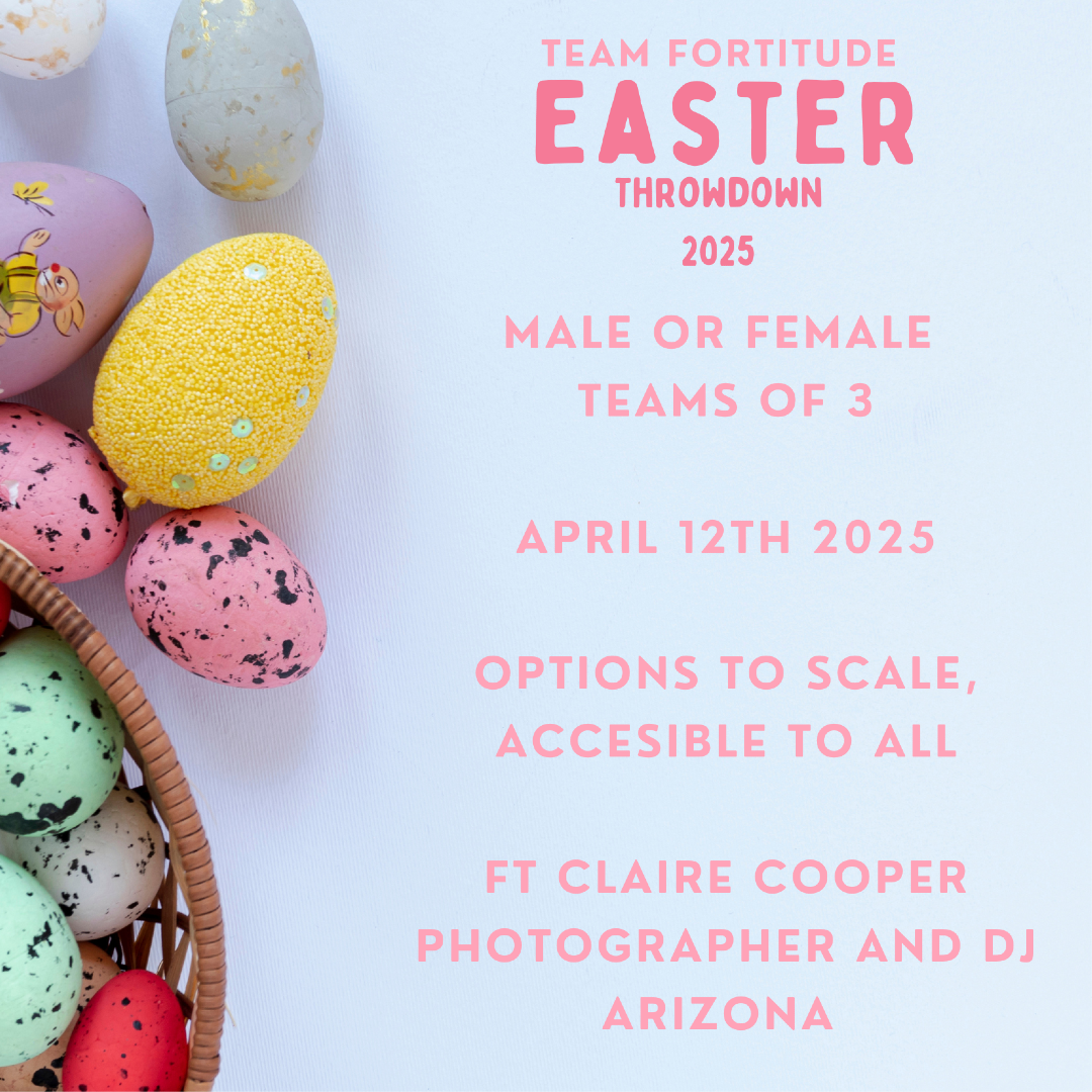 Team Fortitude Easter Throwdown 2025 logo