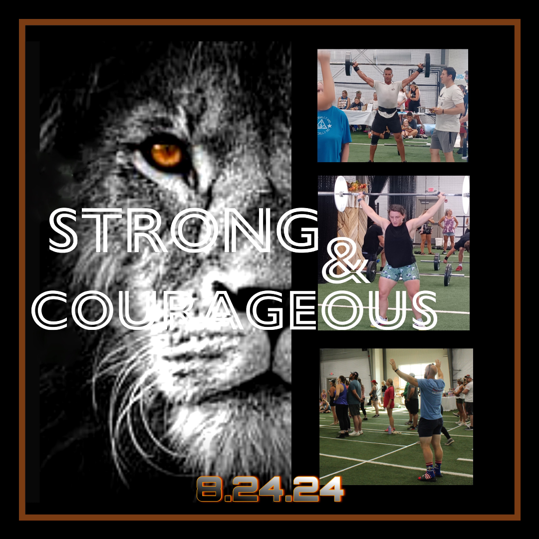 STRONG & COURAGEOUS CROSSFIT & STRONGMAN COMPETITION 2024 logo