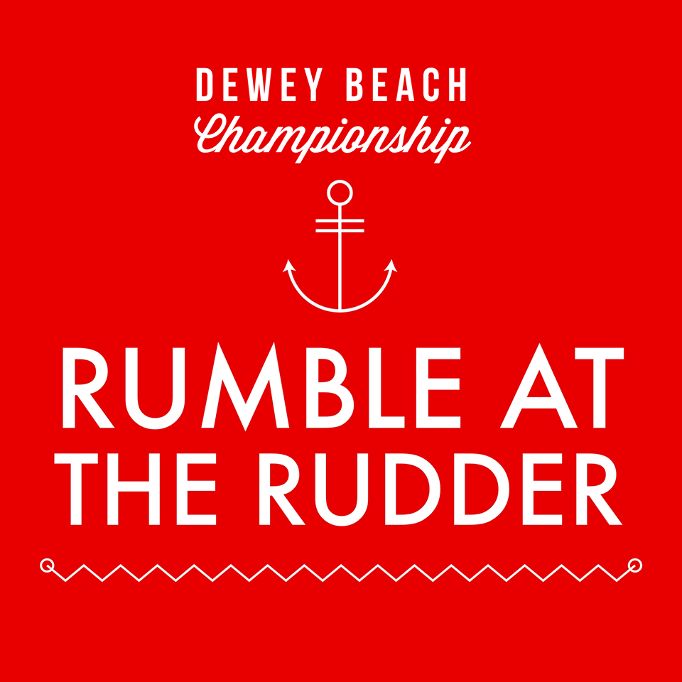 Dewey Beach Championships 2018: Rumble At The Rudder logo
