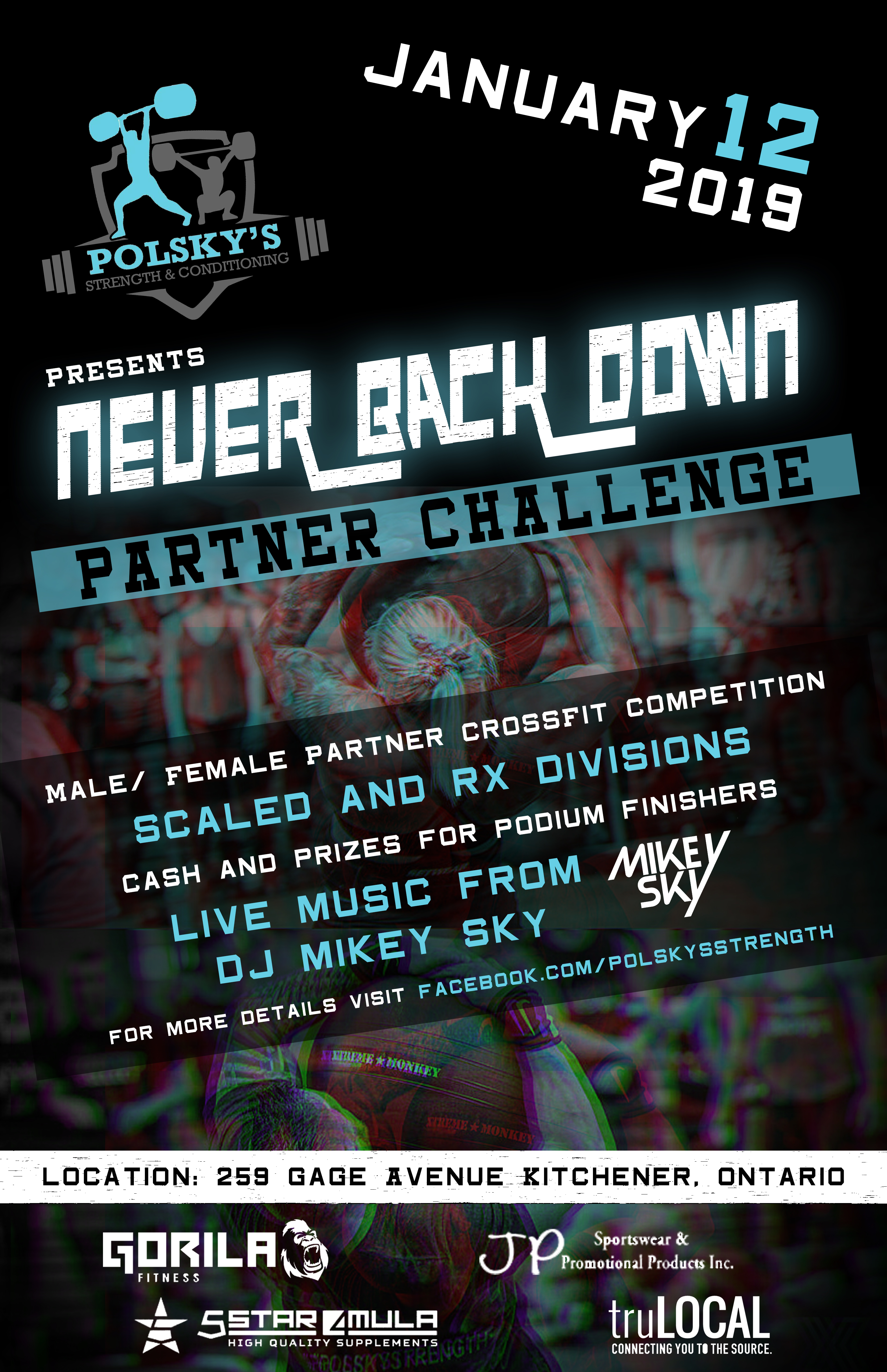 Never Back Down Partner Challenge logo