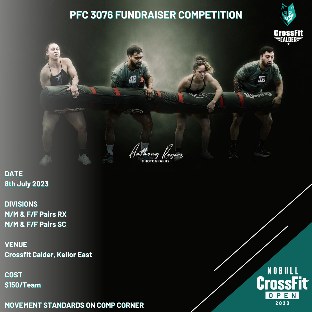 PFC 3076 CF Games Fundraiser logo