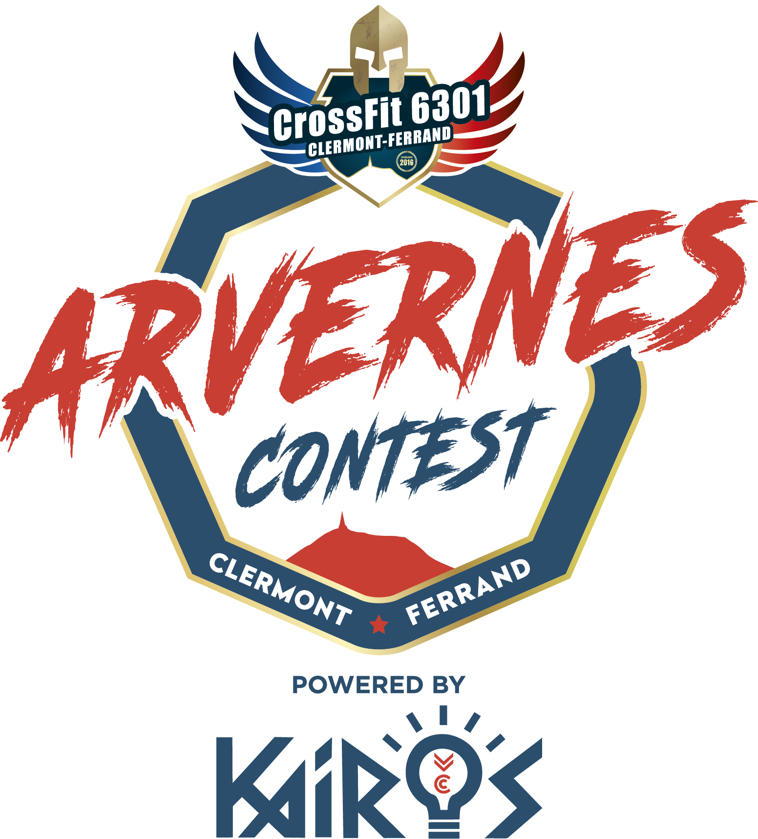 Arvernes Contest Back to CrossFit  Powered by Kairos logo