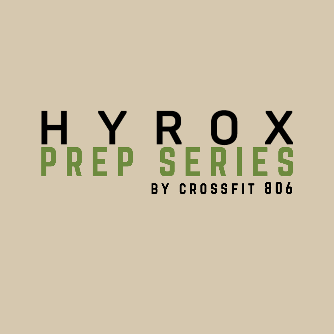 HYROX Prep Series by CrossFit 806-Sept 2025 logo