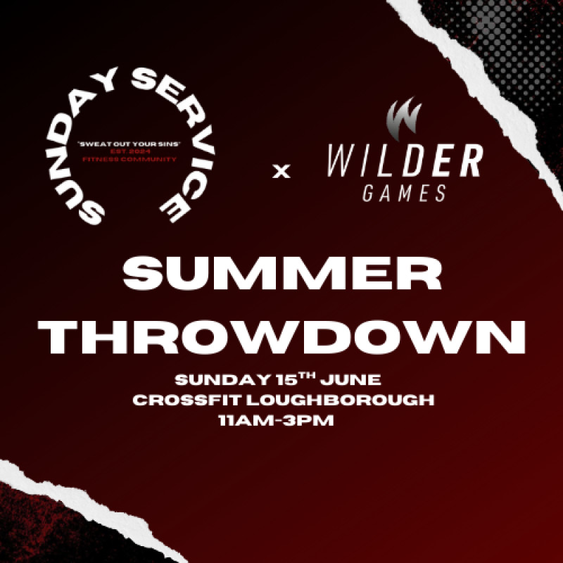 Summer Throwdown | Sunday Service x Wilder Games logo