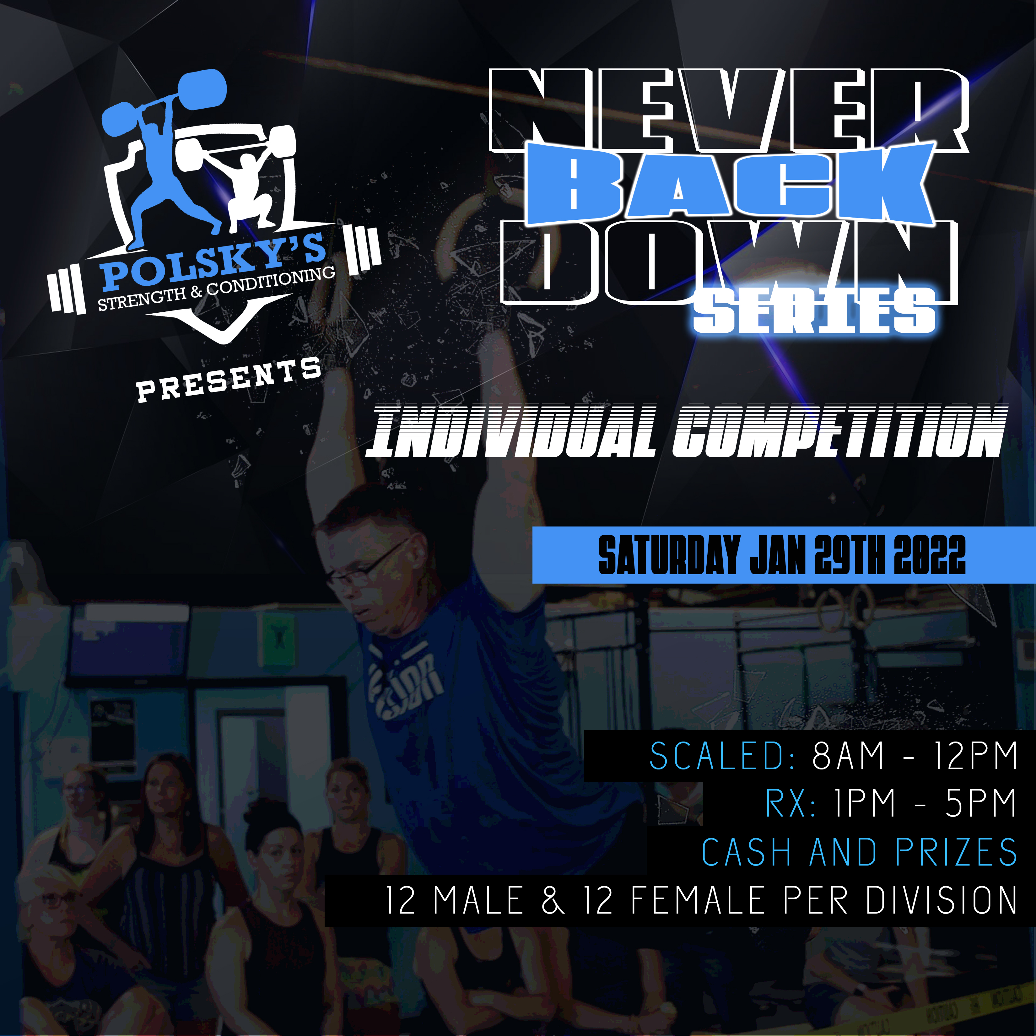 Never Back Down series by PSC- Individual 2022 logo