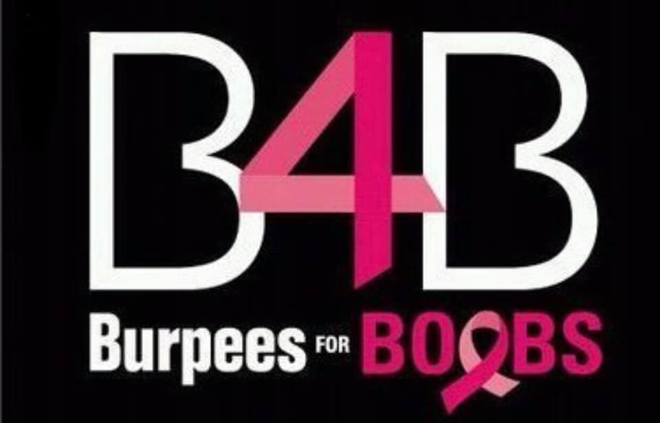 Burpees for Boobs logo