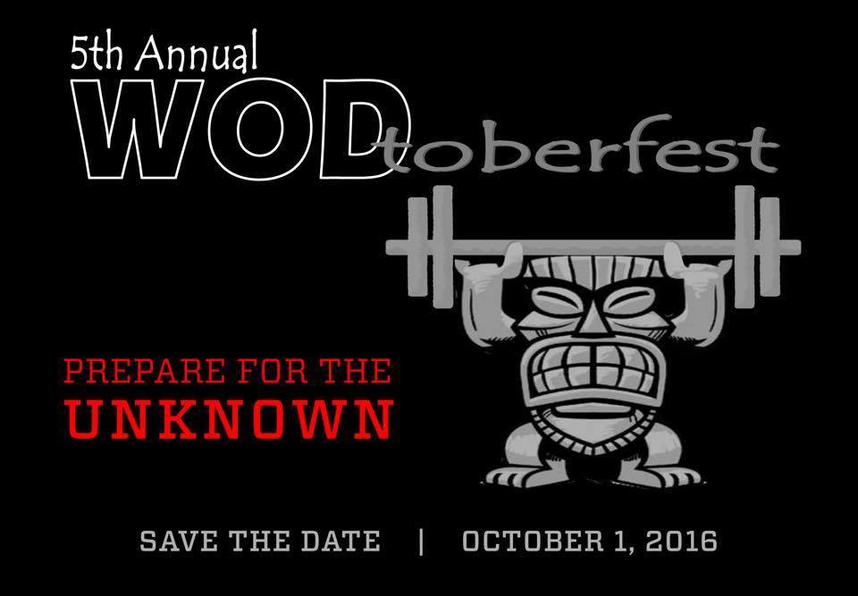 WODtoberfest 2016 'Prepare for the Unknown' logo