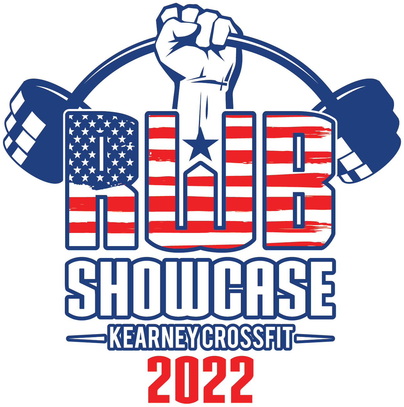 Red White & Blue Showcase 2022 logo
