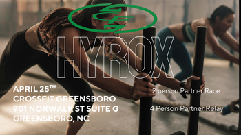 CrossFit Greensboro Hosts Partner Hyrox  logo