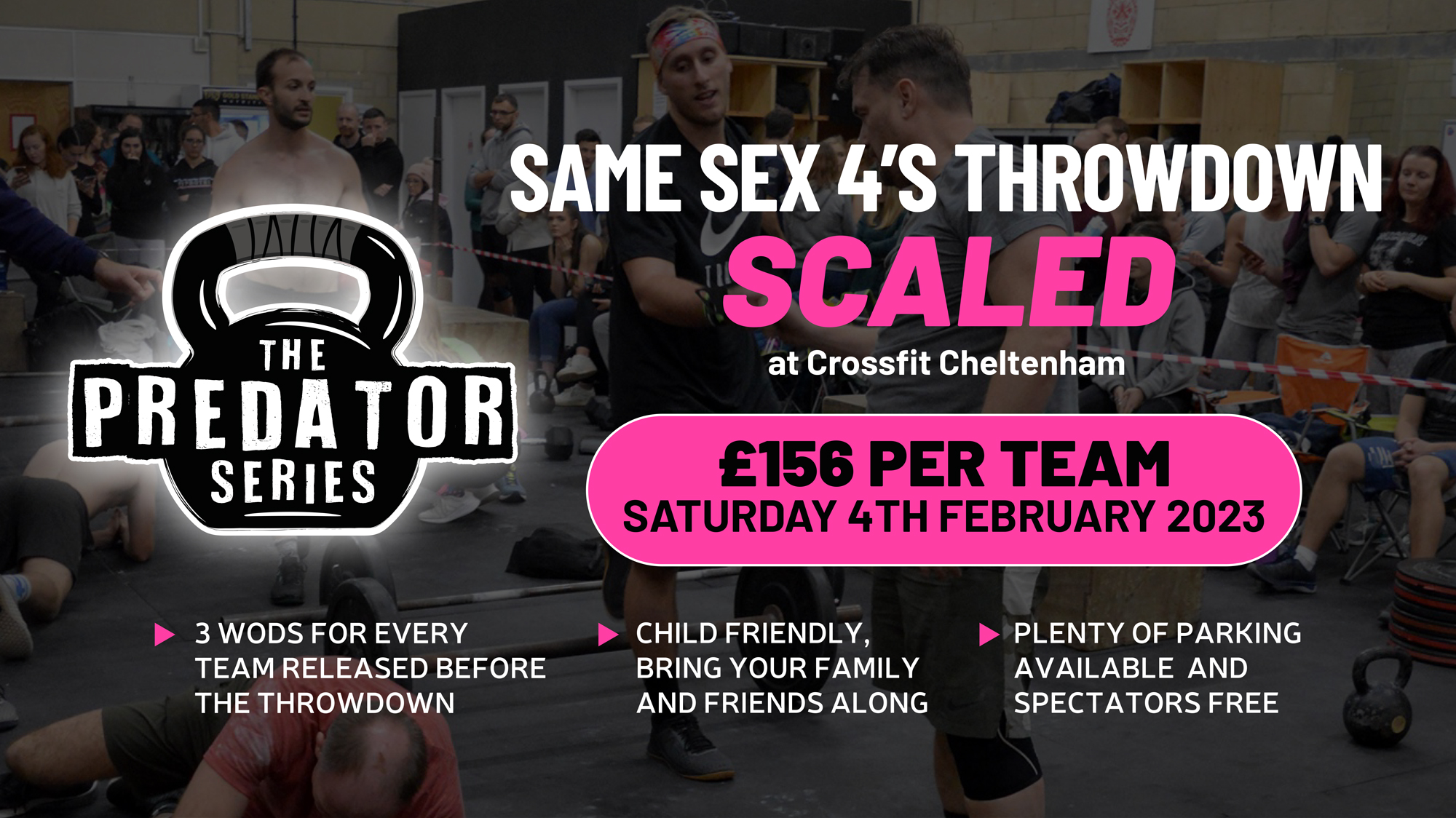 The Predator Series Same Sex 4's - Scaled Throwdown 2023 logo