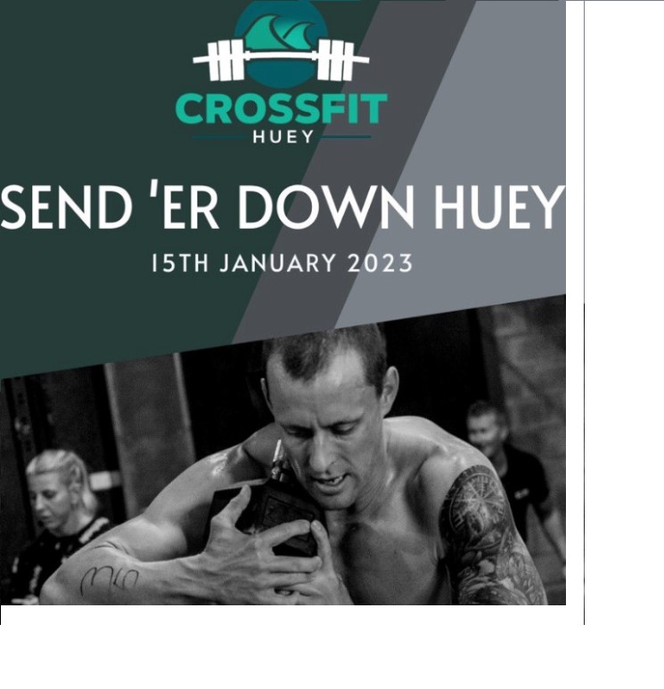 SEND'ER DOWN HUEY logo