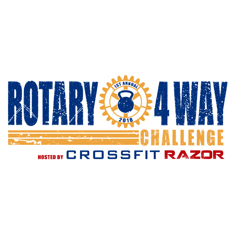 Rotary 4 Way Challenge Hosted by Crossfit Razor logo