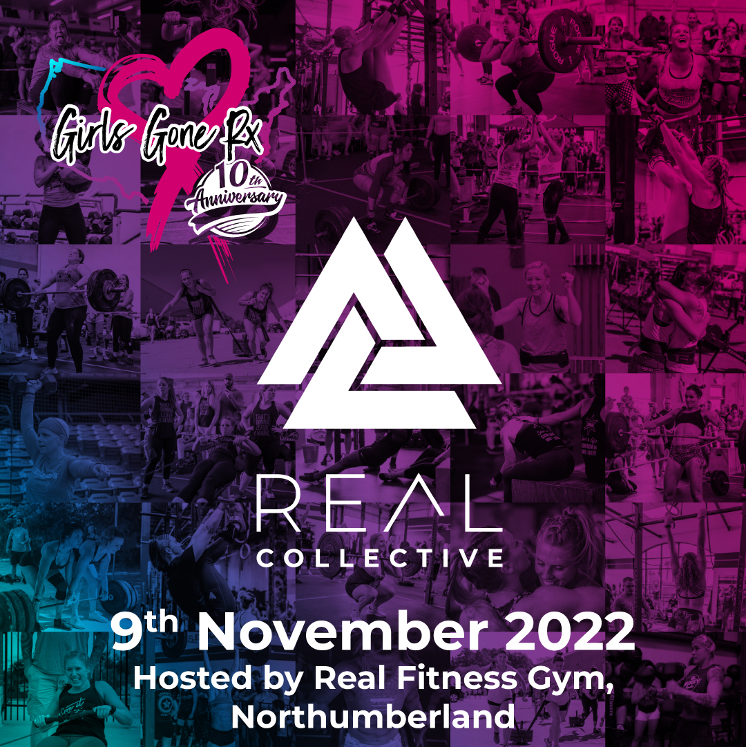 Girls Gone Rx UK x Real Fitness Gym logo