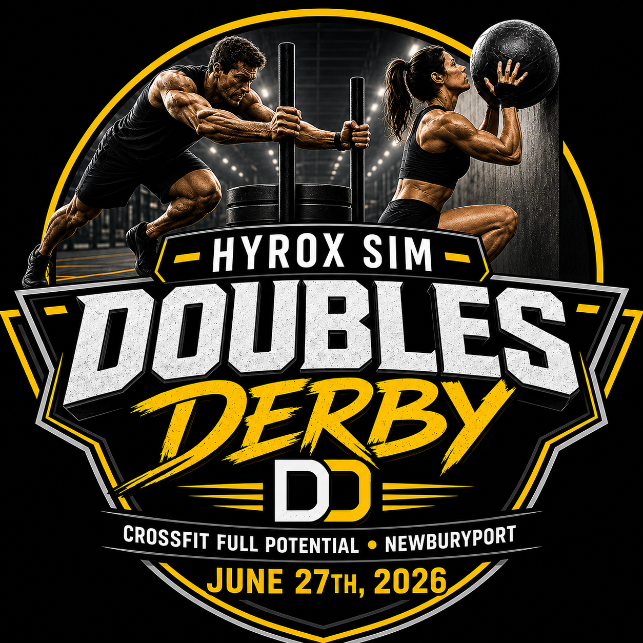 Hyrox Sim - Doubles Derby logo