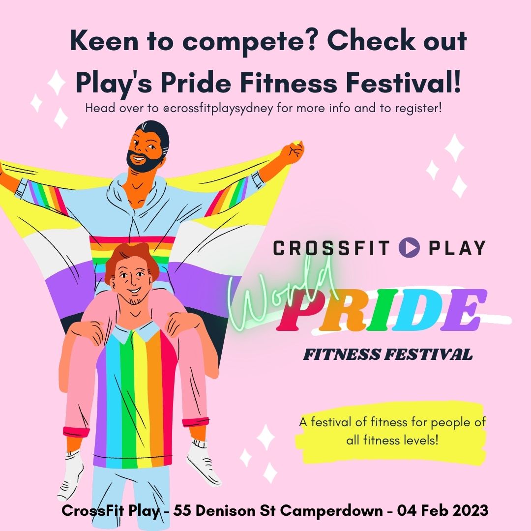 2023 World Pride Fitness Festival logo