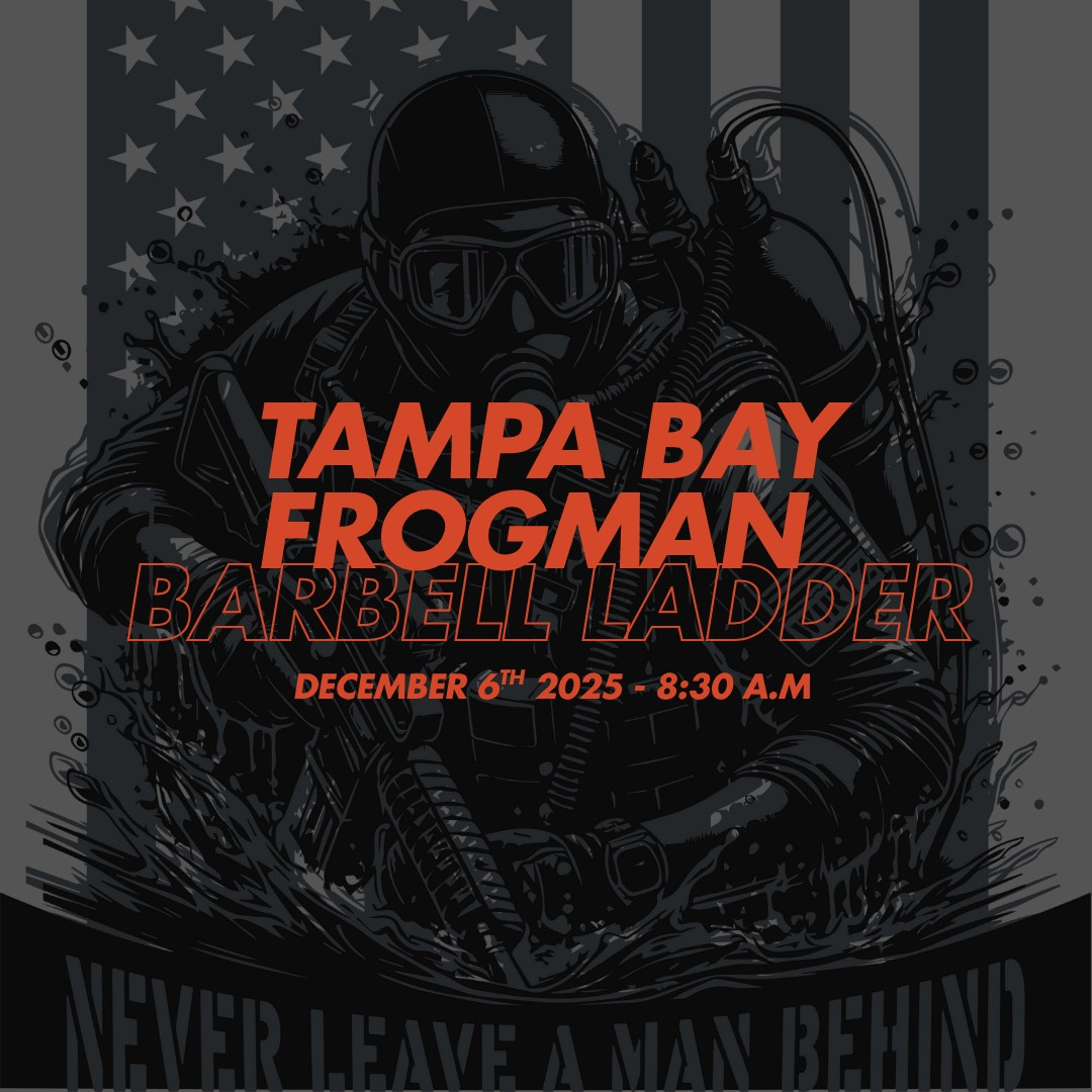 Tampa Bay Frogman Barbell Ladder  logo