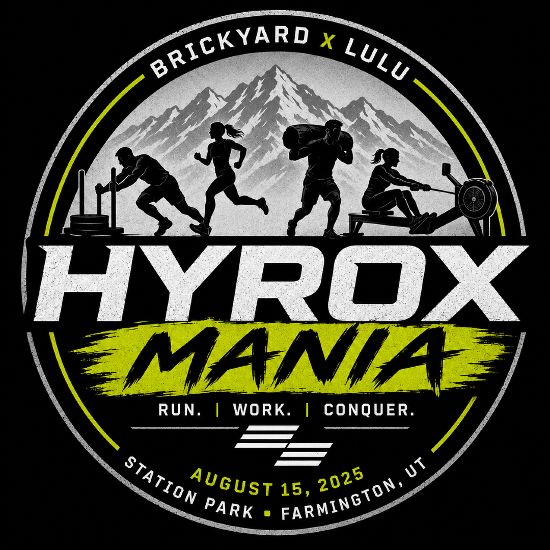 Brickyard x Lulu Hyrox Mania logo