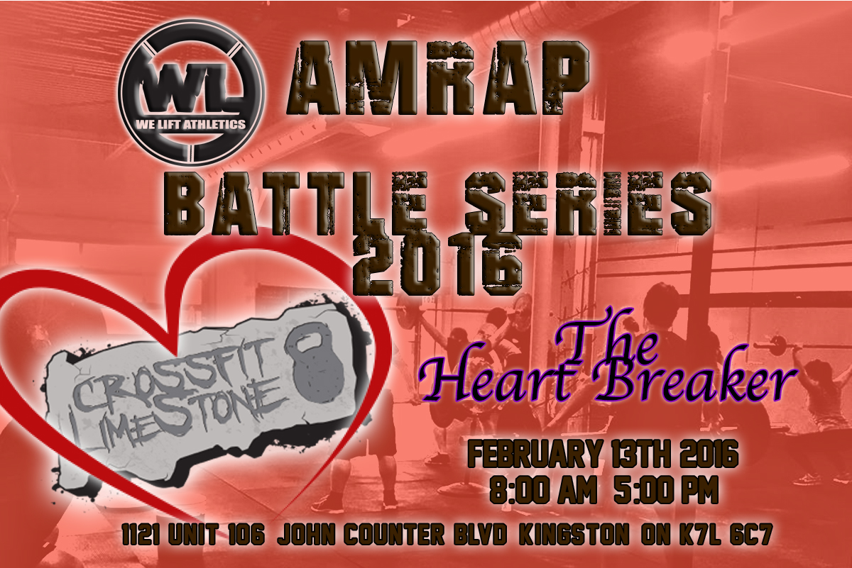 AMRAP Battle Series 2016 Powered By SWEAT RX at CrossFit Limestone logo