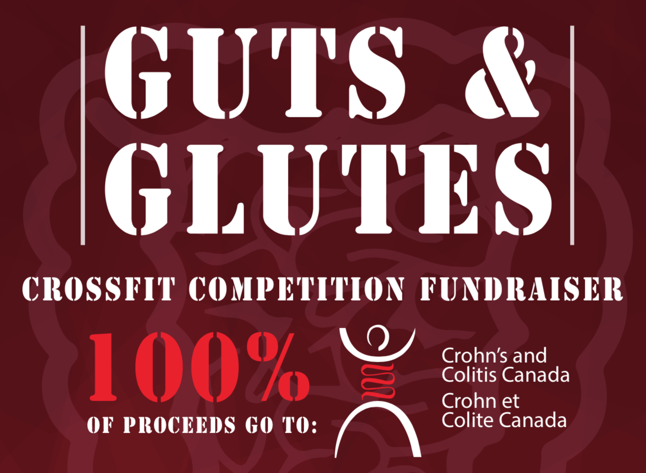 Guts & Glutes Competition Fundraiser logo
