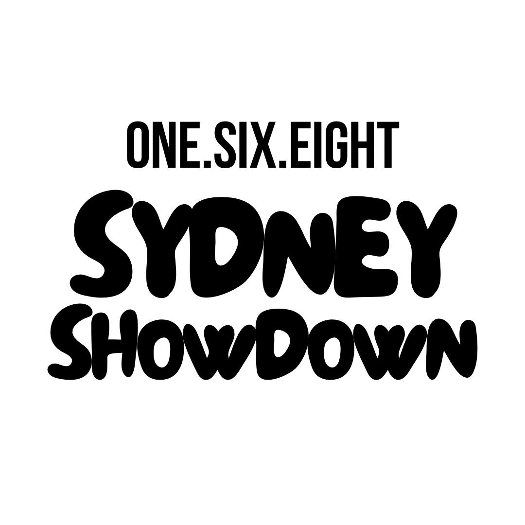 ONE.SIX.EIGHT's Sydney Showdown 2024 logo