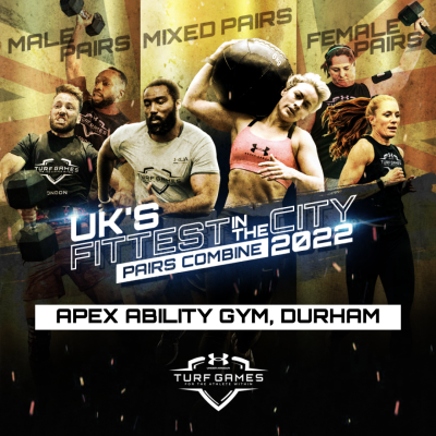 TURF GAMES 2022 UK FITTEST IN THE CITY - APEX GYM - DURHAM logo