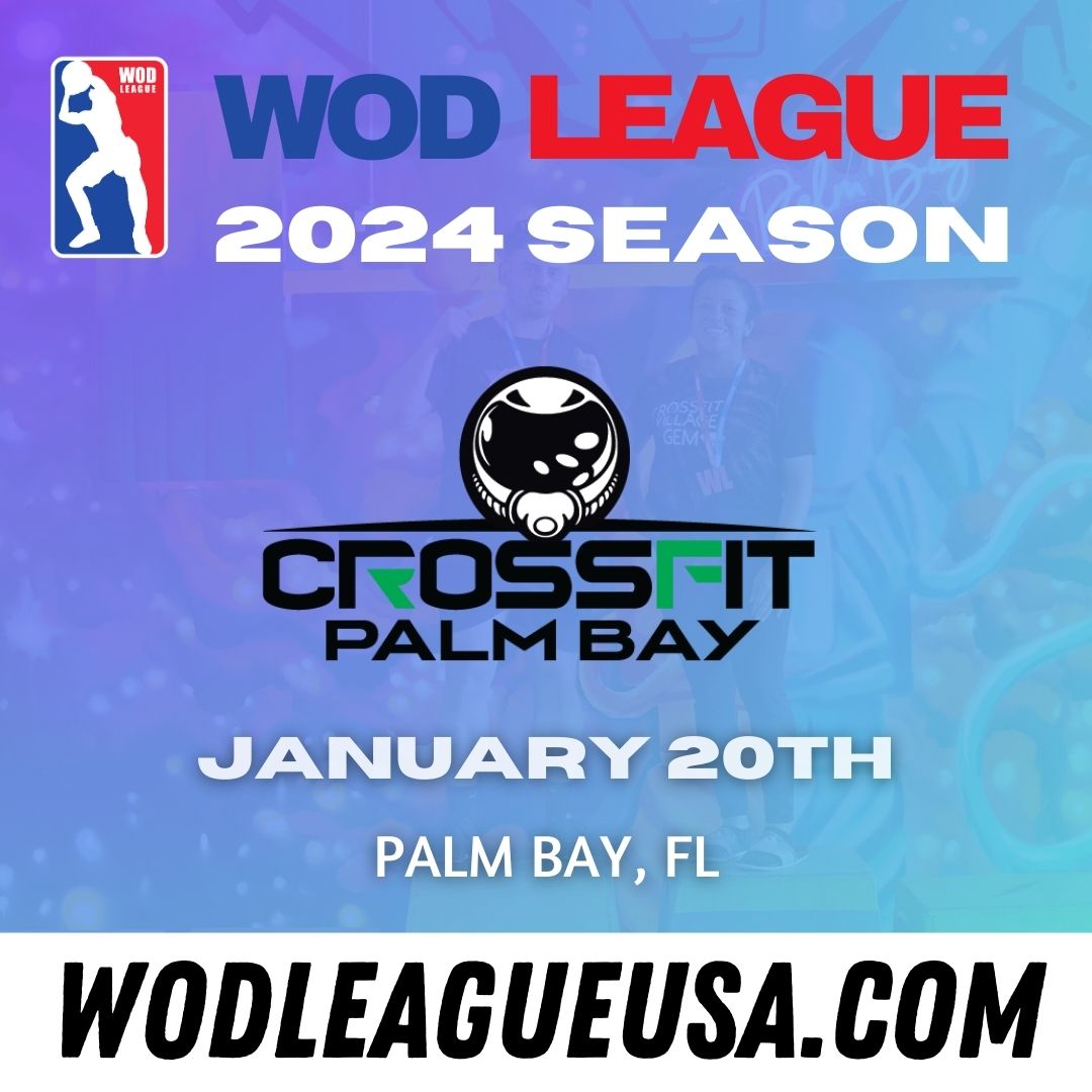 WOD League @ CrossFit Palm Bay 2024 logo